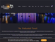 Tablet Screenshot of enchantedforest.org.uk